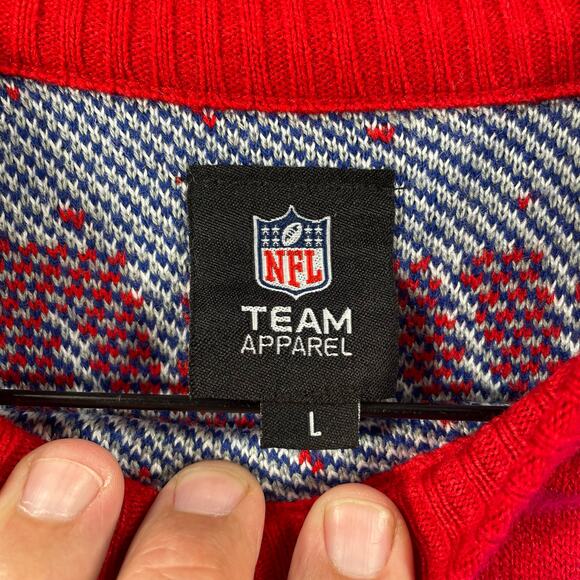 NFL New York Giants Light Up Bluetooth Sweater Men's Large LED WORKS Football - Picture 4 of 12